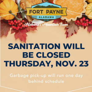 Sanitation closed on Thanksgiving