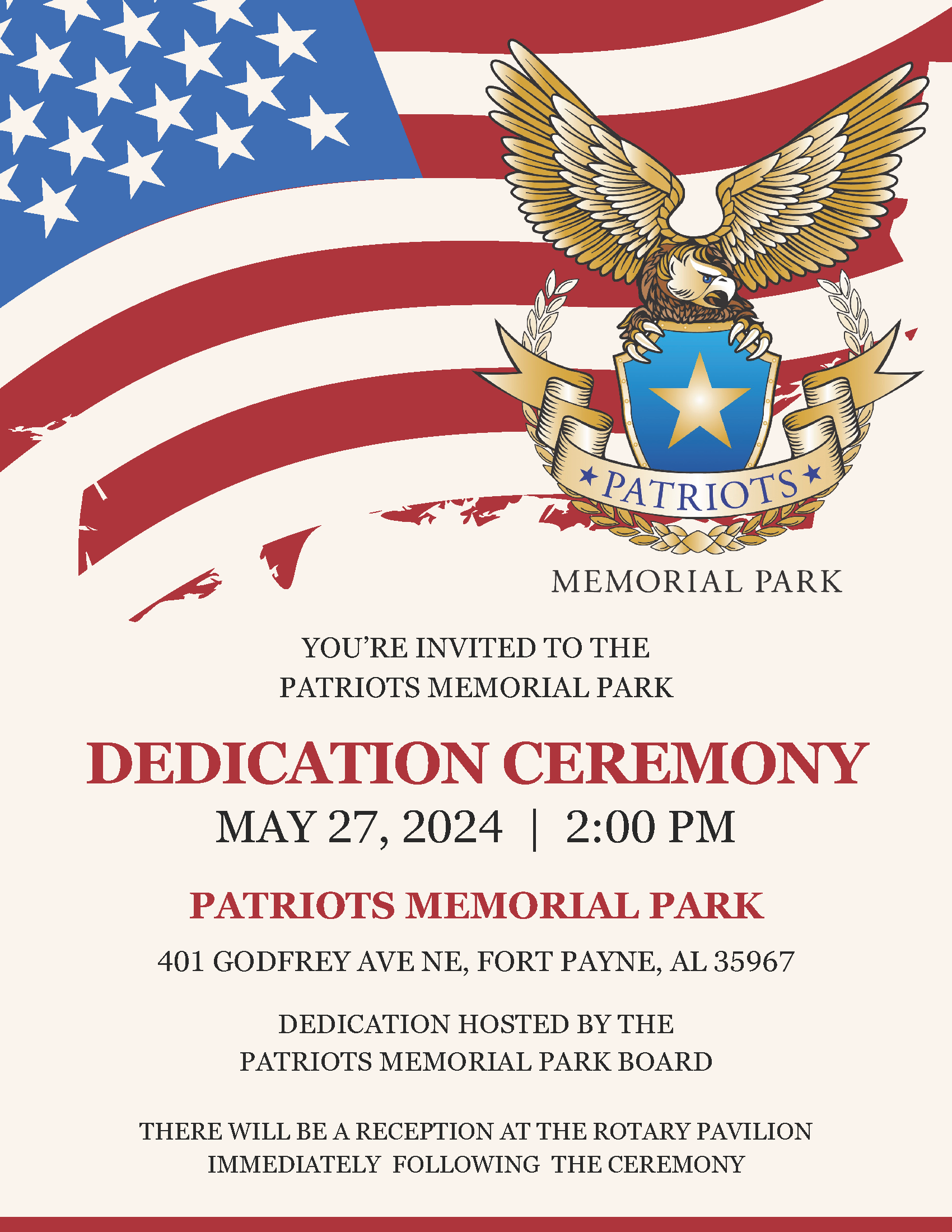 Patriot's Memorial Park Dedication Ceremony