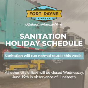 Sanitation Holiday Schedule