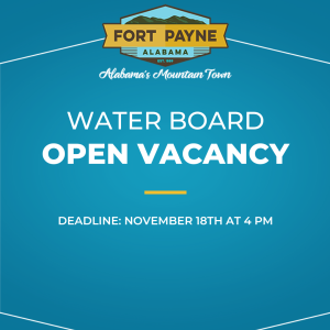 Water Board Open Vacancy