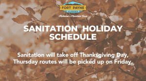 Sanitation Thanksgiving Day