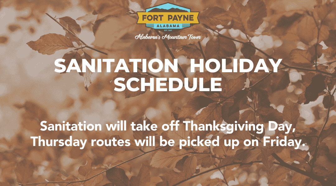 Sanitation Thanksgiving Day