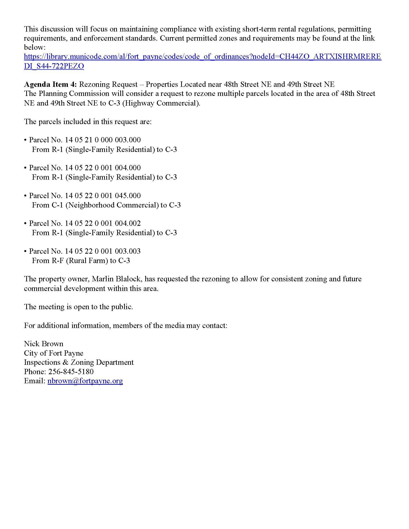 P.C. Meeting Agenda for Media (1)_Page_2 Planning Commission Meeting